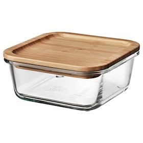 Food storage container Ikea 365+ 600 ml bamboo/glass